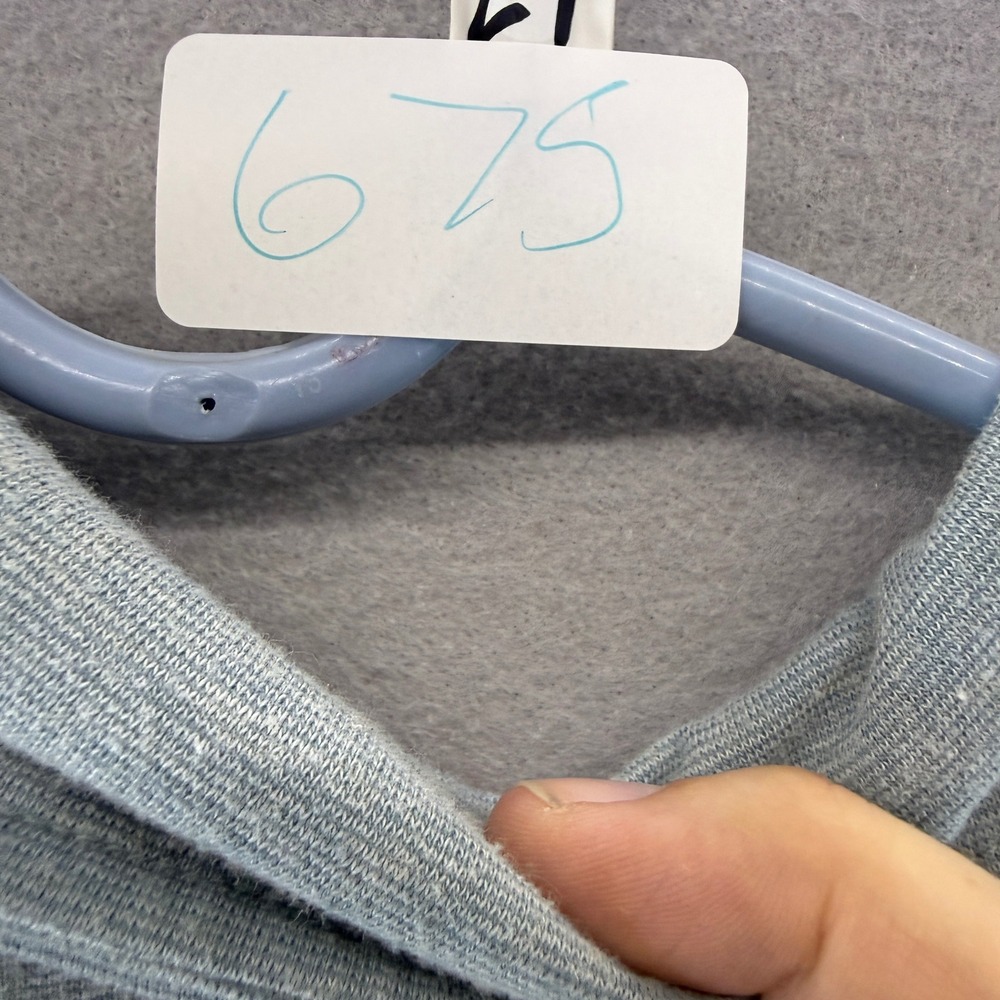 Goodfellow & Co Mens XL Blue Heather Cotton Linen Blend Short Sleeve Polo Shirt - Picture 8 of 8